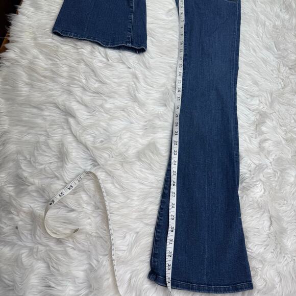 Frame Denim Le Flare De Francoise Jeans Sunnyslope Blue Flare Size 27 High Rise - Picture 2 of 12